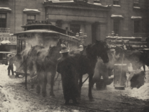 زمستان در خیابان پنجم- استیگلیتس-۱۸۹۲- عکاسی پیکتوریالیستی